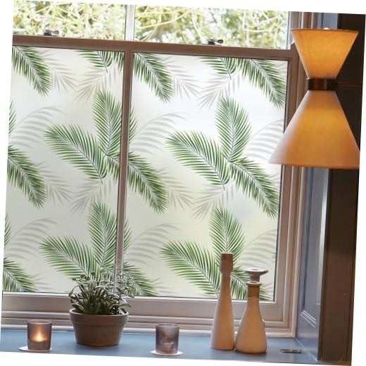 2nd Gen Frosted Window Privacy Film Decorative for Front 17.5in X 78.7in A708