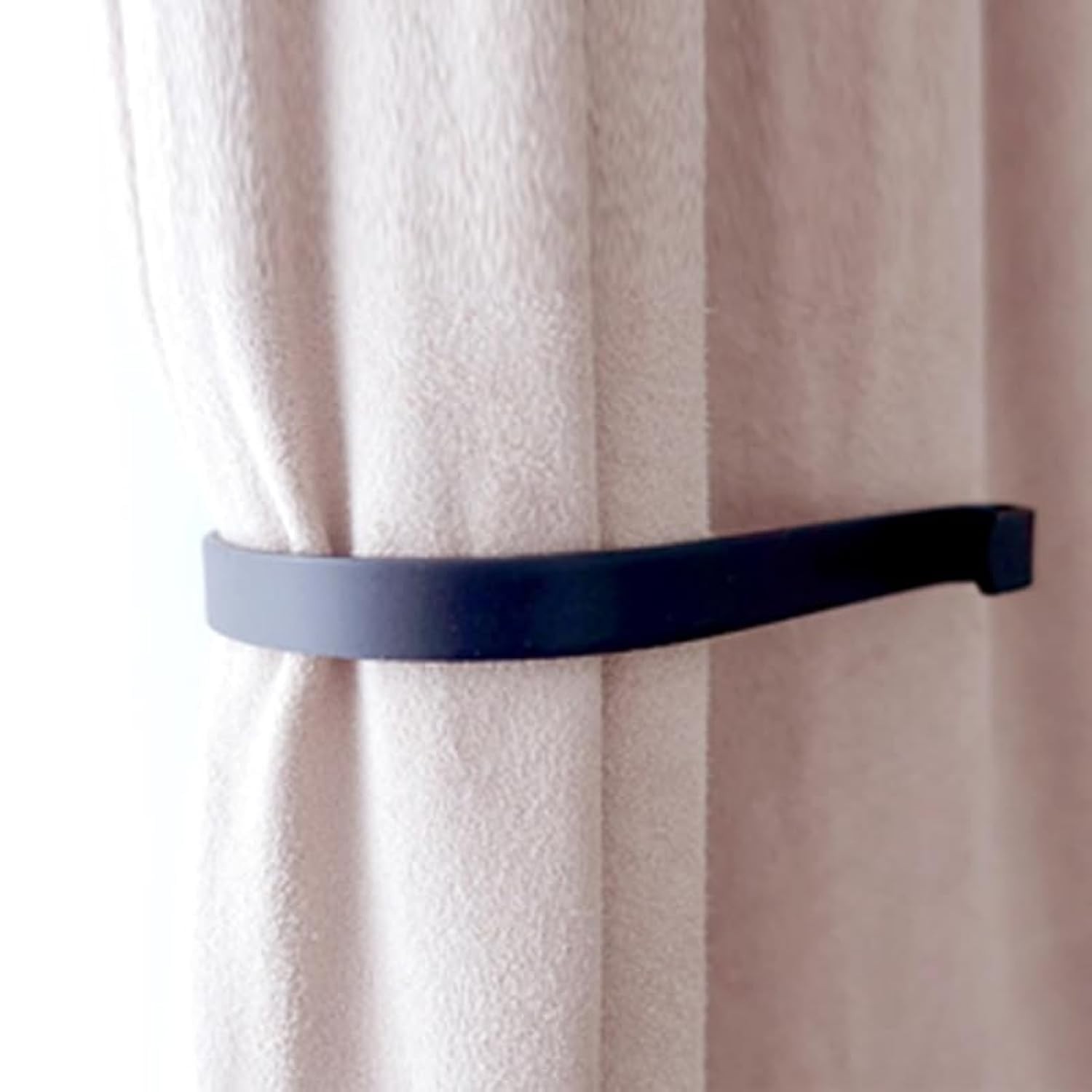 Curtain Holdbacks (Set of 2), Wall Mounted Drapery Tiebacks with Screws, Meta…
