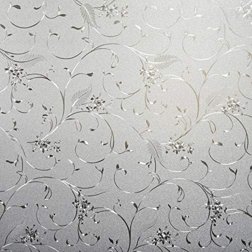 Window Privacy Film Static Cling Non-Adhesive Window Film Frosted Glass