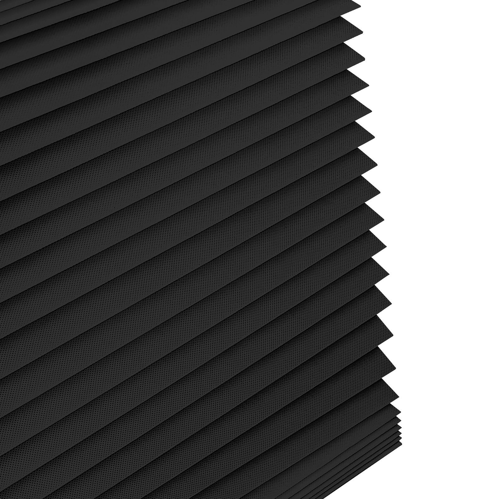 Light Filtering Pleated Non Woven Fabric Cordless Window Blinds 48″x72″