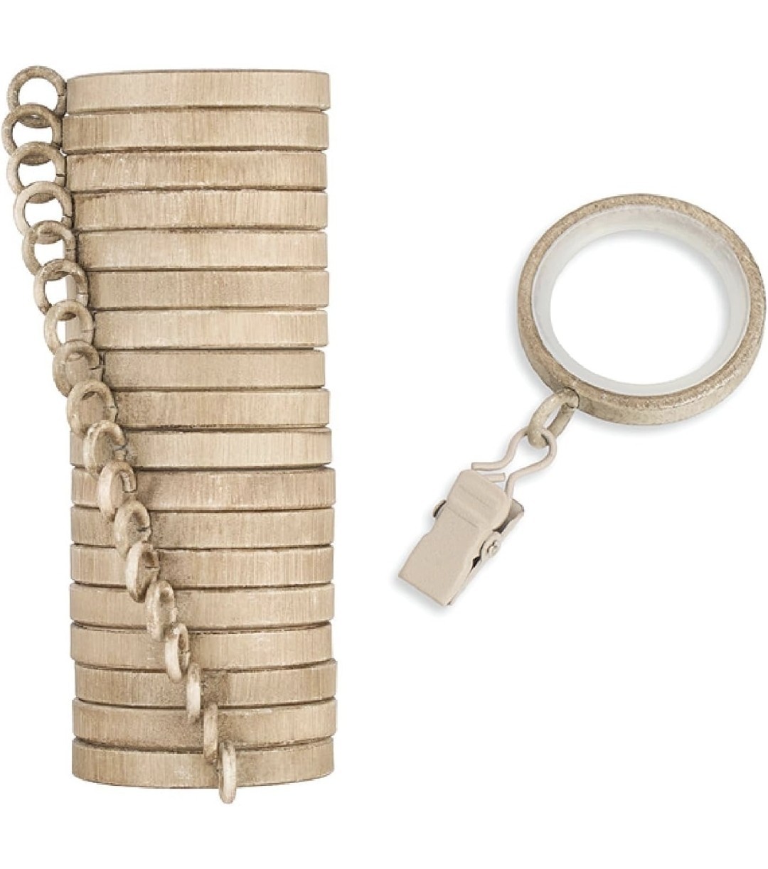MODE Cambria Designer Series – Premium Easy Glide 18 Count Curtain Rings