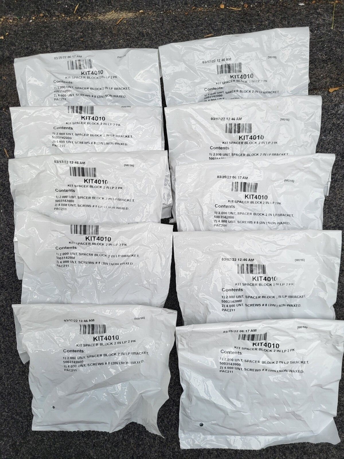 Hunter Douglas Spacer Block KITS, #4310,2spacers&screws,New, fits many products
