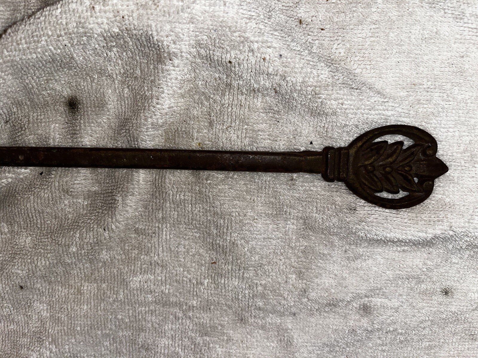 Vtg Swivel KIRSCH 5372 Antique Metal Drapery Pole Bracket Victorian / art Deco