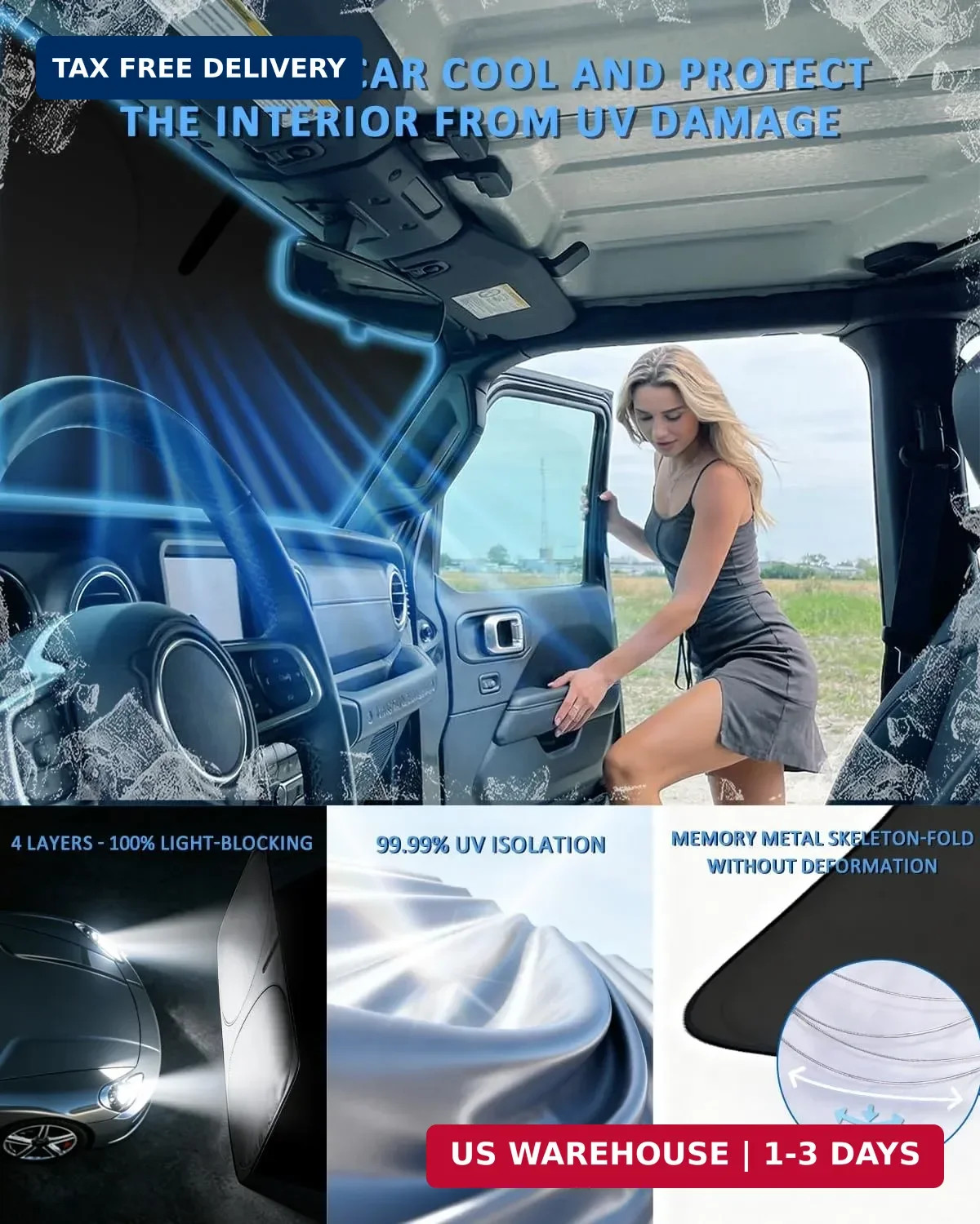 Windshield Sunshade for Mercedes Benz GLA 180 200 220 250 2015-2020 Sun Shade Ca