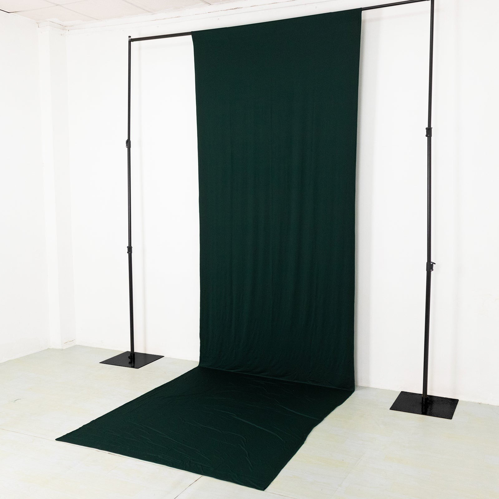 16 ft HUNTER GREEN 4-Way Stretch Spandex Divider Backdrop Curtain Party Wedding
