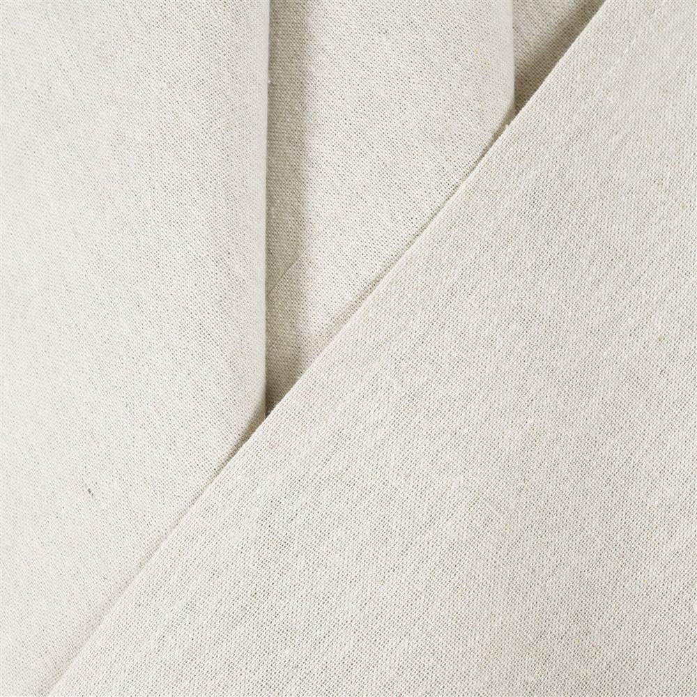 Burlap Knotted Tab-Top Window Curtain Panel Pair, 45″W x 84″L, Light Linen
