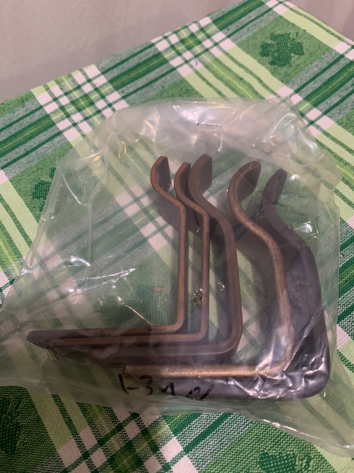 ❤️Wrought Iron 5 Various Tone Curtain Support Brackets Measurement In Pictures