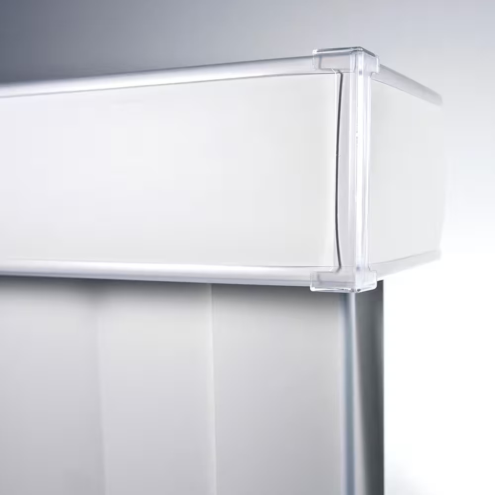 Vertical Blinds Replacement PVC Louvers White 3.5×84 Cordless Room Darkening Set