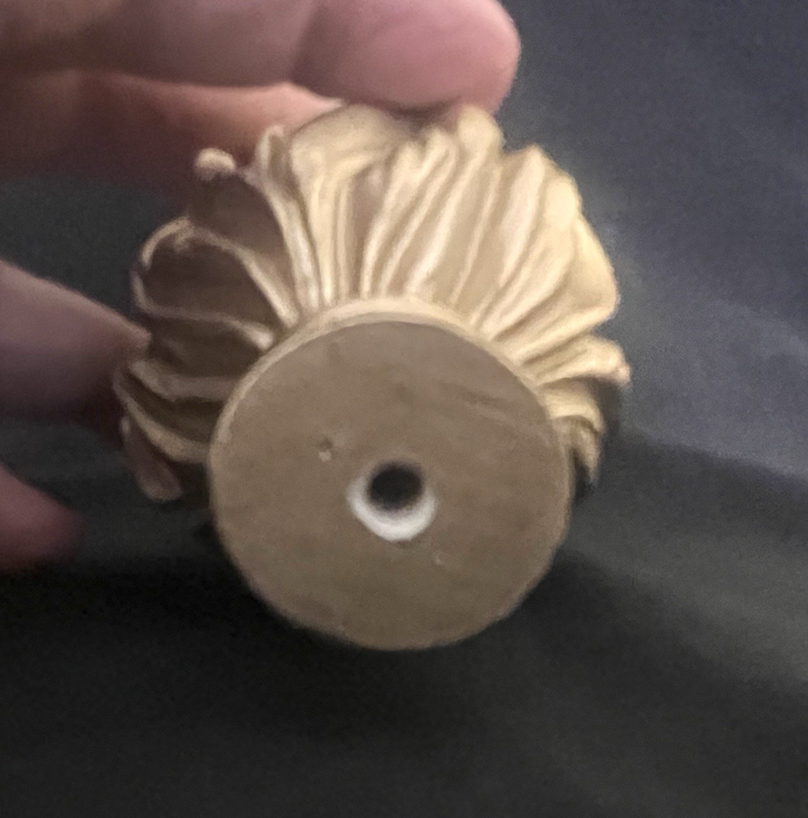 SET OF 2 – Decorative Acrylic Matte Gold Filigree Artichoke Finial