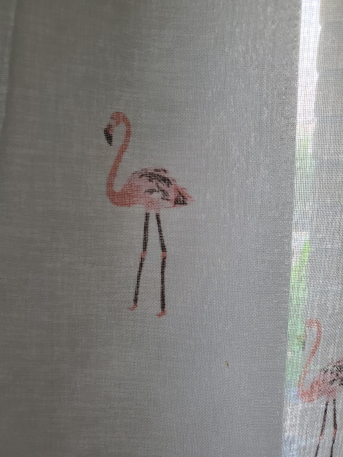 Flamingo Print Drapes