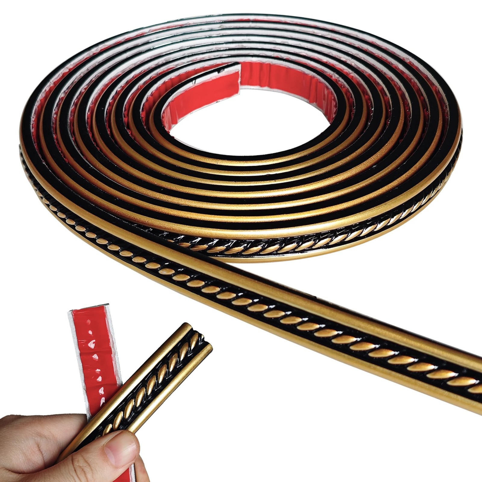 Peel and Stick Molding Trim Self Adhesive Flexible Wall Trim Crown Molding 3D…