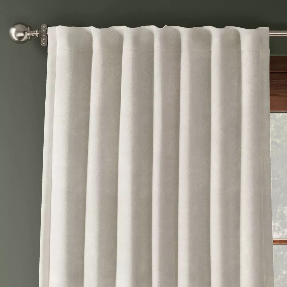 Blackout Chenille Curtain Panel – Threshold