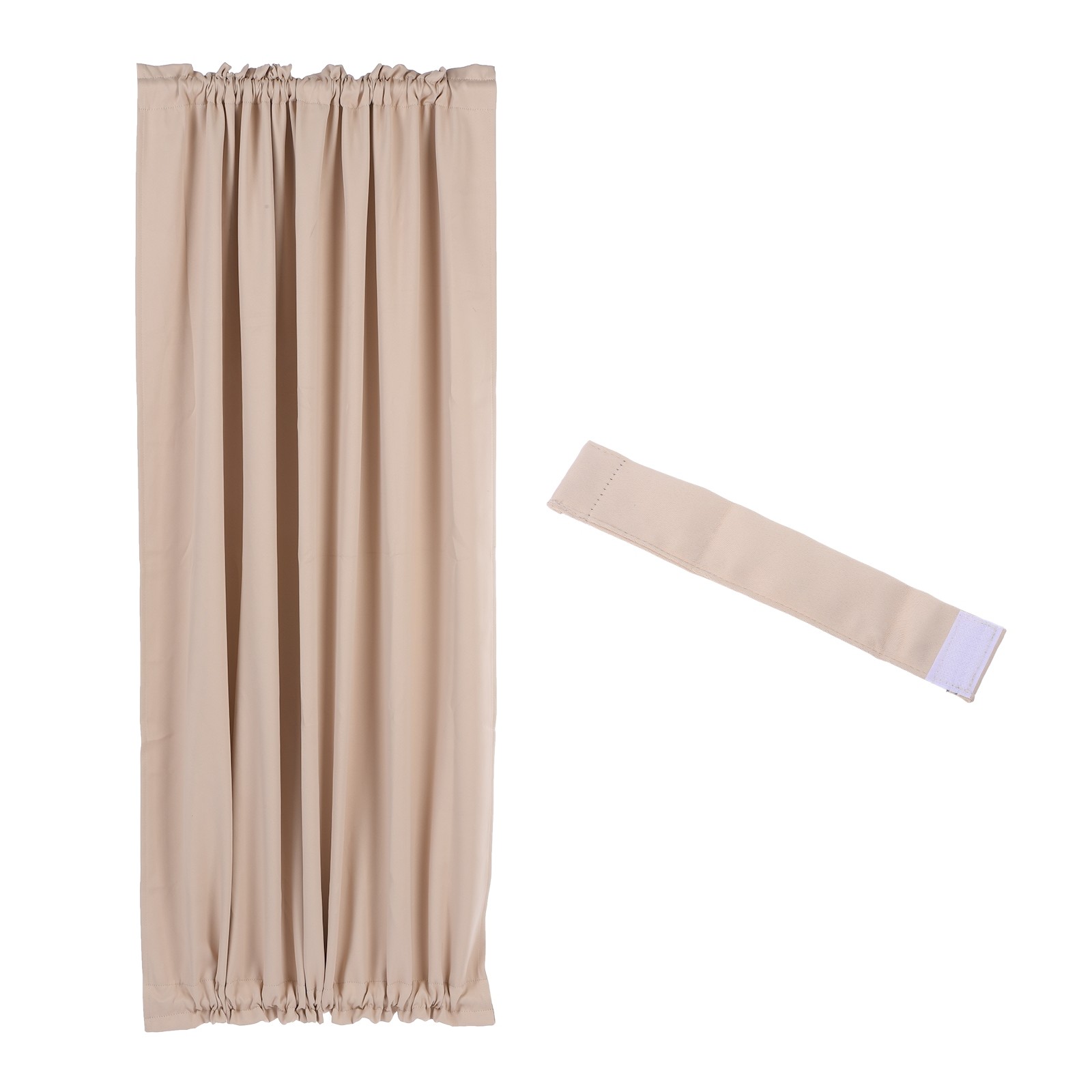 Blackout Door Curtain 54″ x 72″ French Window Door Curtain 1 Panel Beige
