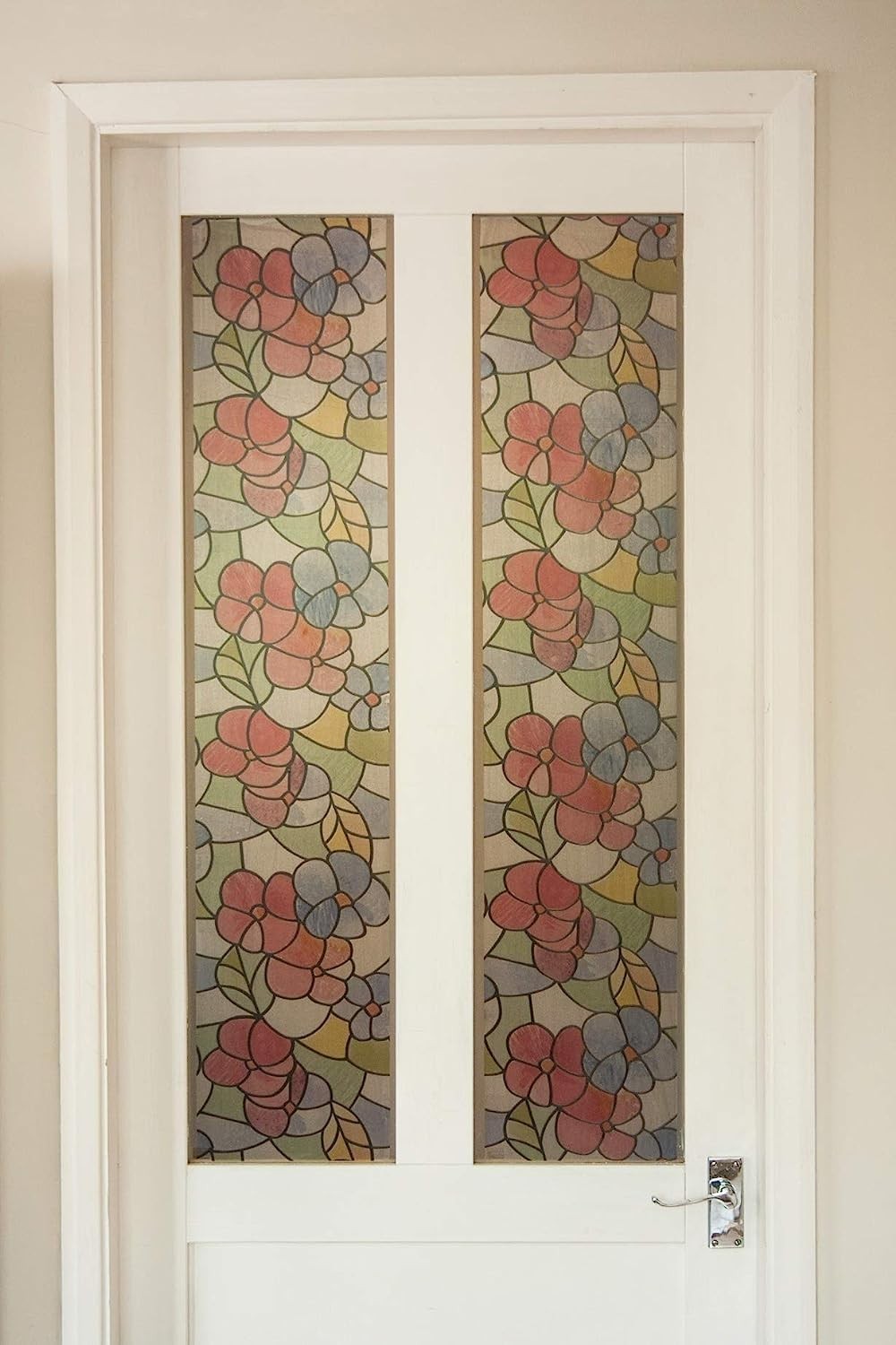 Lisboa Red Self Adhesive Window Film 17 x 78 Decorative Privacy Film