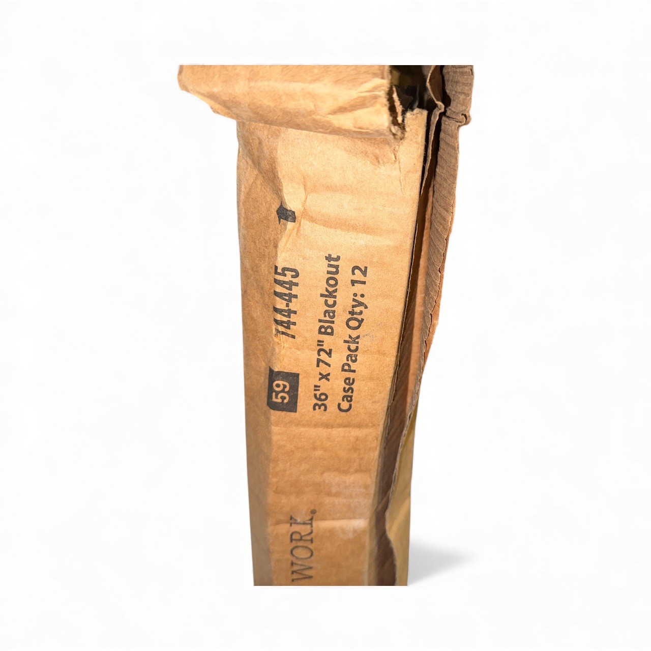 Uimoso Temporary Blackout Pleated Paper Shades, 12-Pack, 36 x 72 Inches new.