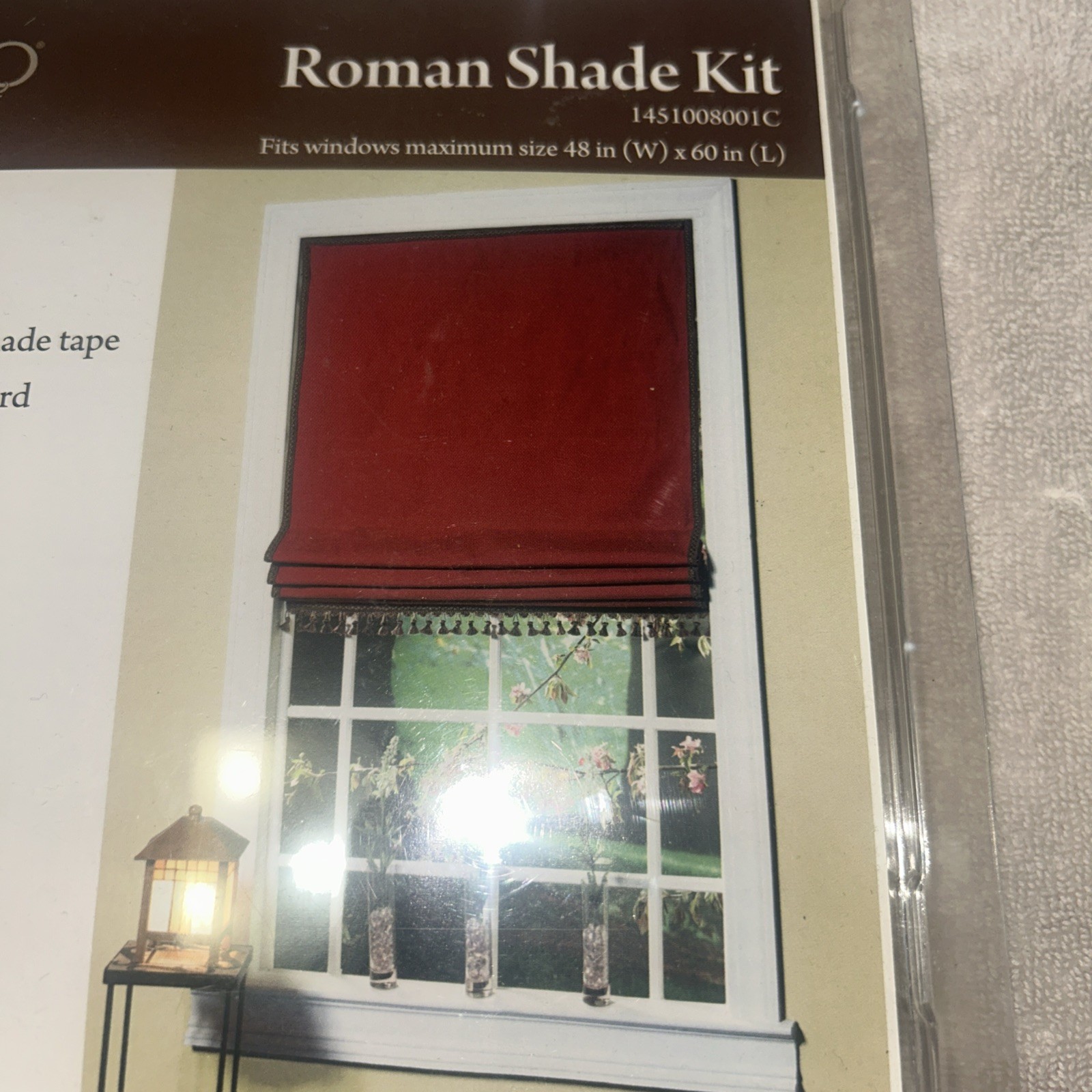 Conso Roman Shade Hardware Kit Window Home Decor Curtain 48″ x 60″