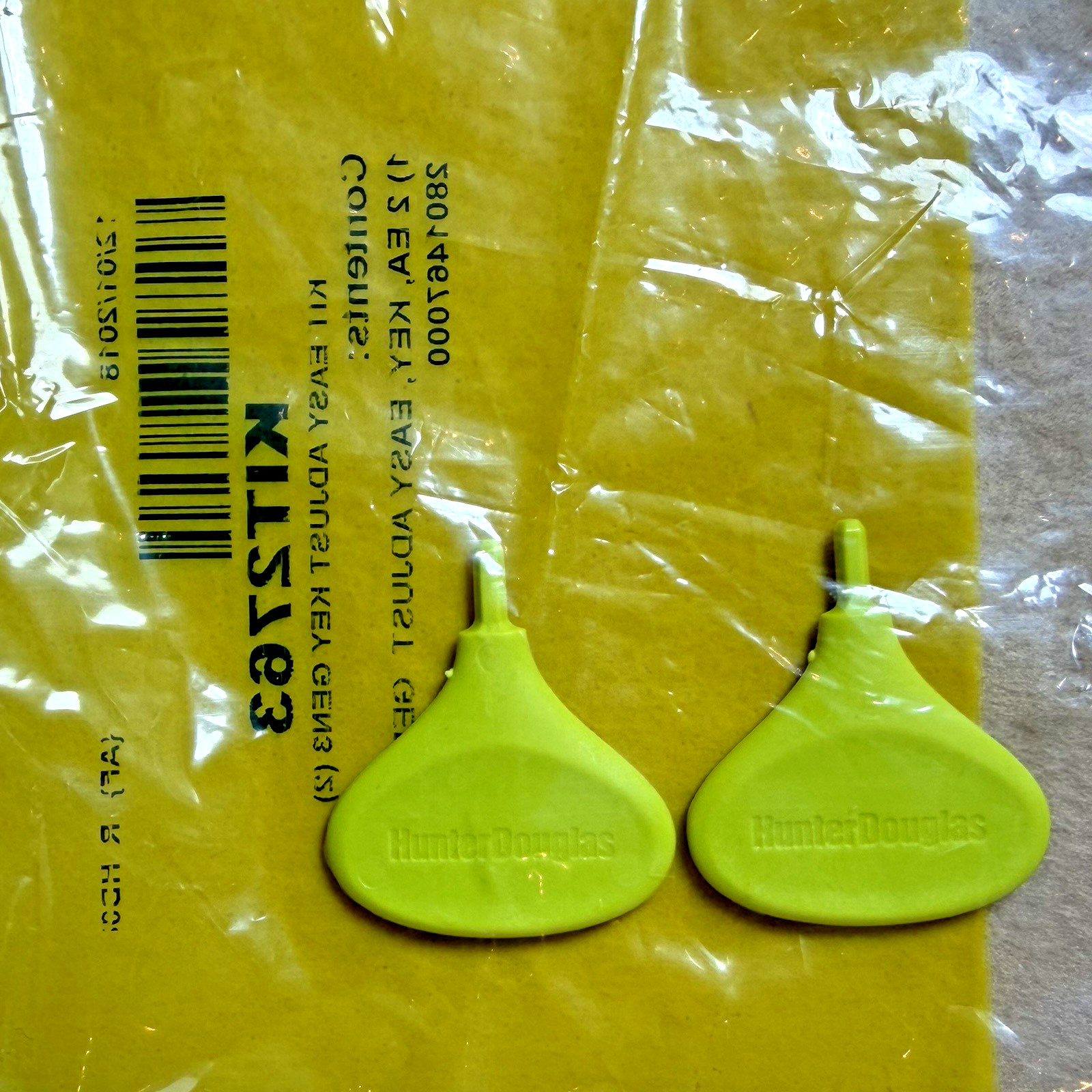 HUNTER DOUGLAS . KIT 2763 EASY ADJUST KEY GEN3 ( 2 keys ) 2801467000 – NEW-