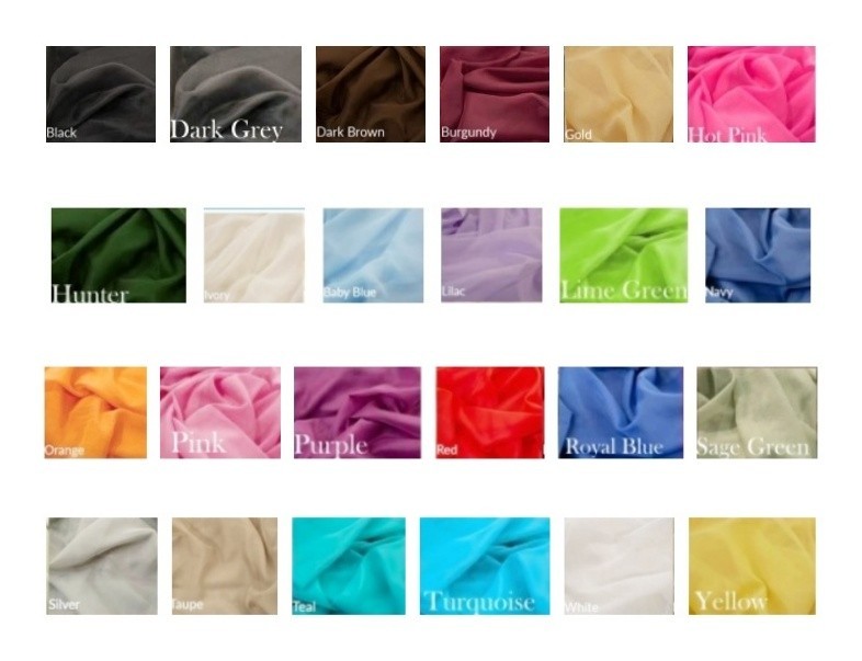2PC 55″ WIDE X 18″ LENGTH TOPPER VOILE SHEER WINDOW DRESSING CURTAIN PANEL