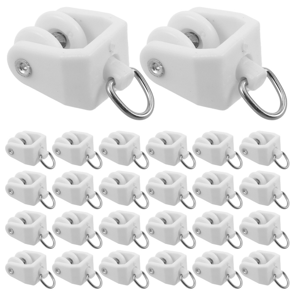 140 Pcs Curtain Track Sliding Gliders Ceiling Divider Curtains Rail