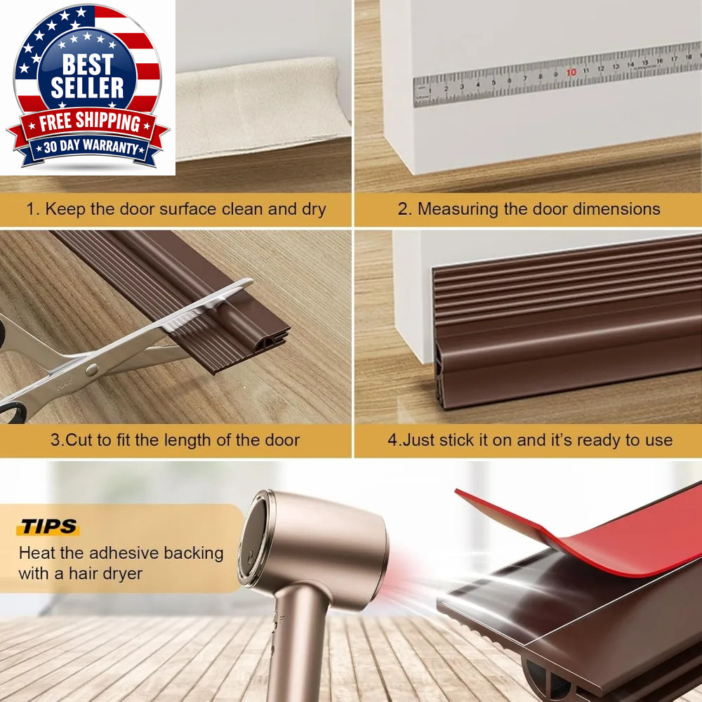 1M TPE Sliding Window Sealing Strip Self-Adhesive 3-Layer Thickening Windproof D