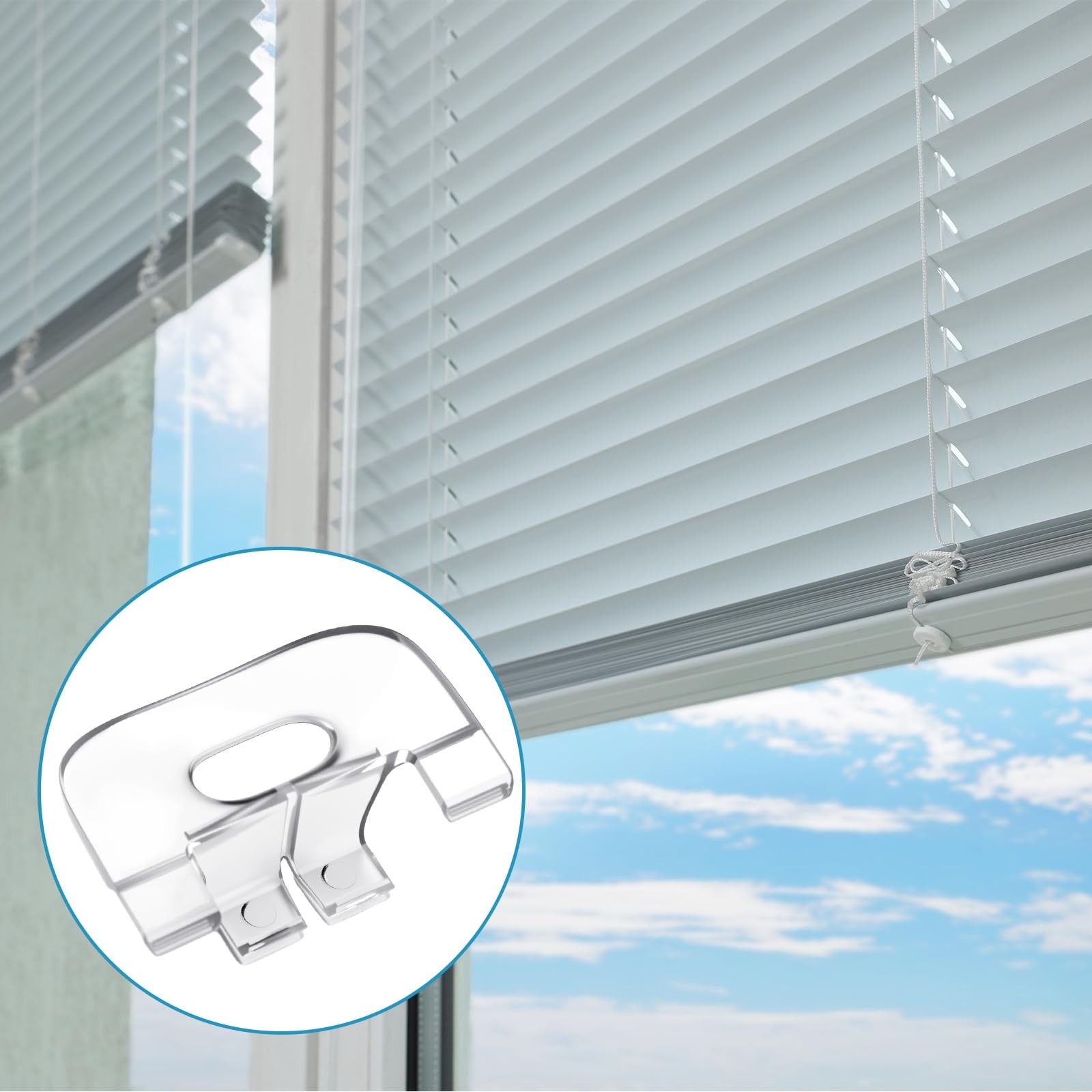 Seeloowy 10 Pcs Shade Pulls Cordless Honeycomb Shade Lift Handles for Cordles