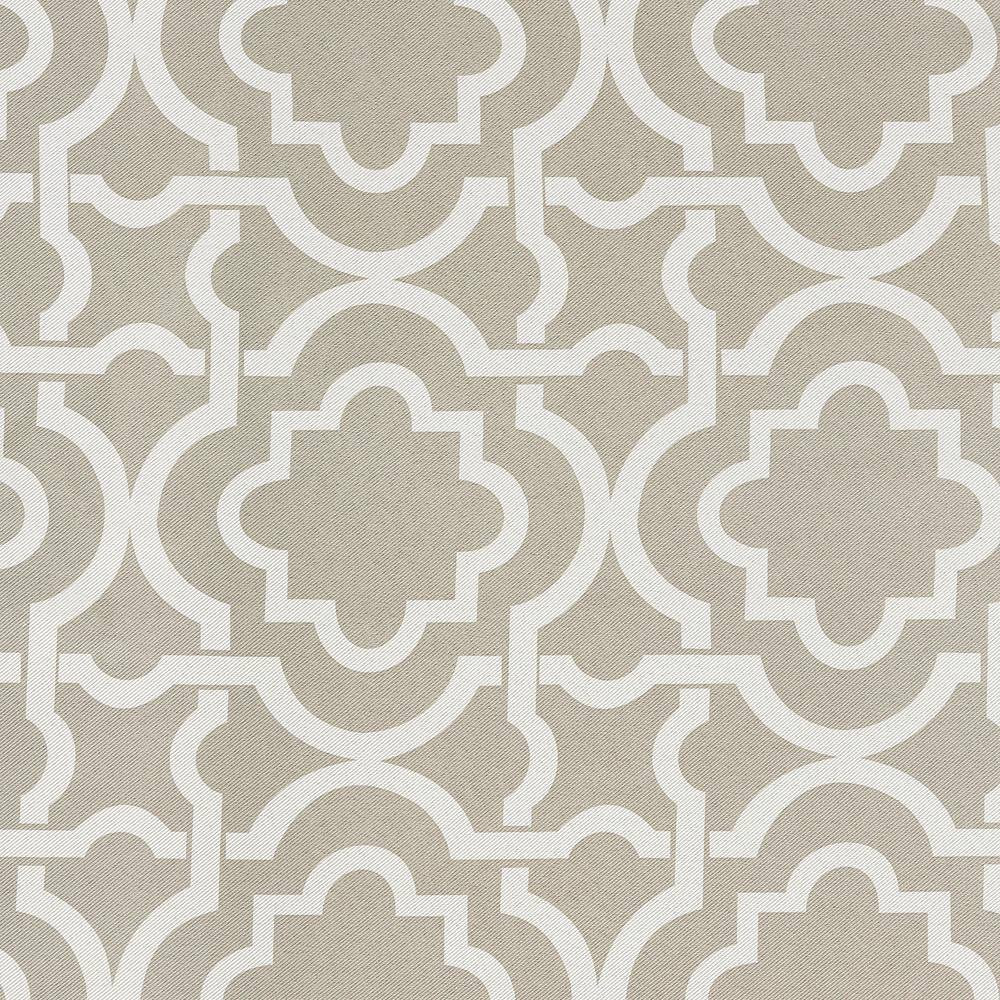Barnett Trellis Taupe Polyester 40 In. W X 63 In. L Grommet Blackout Curtain (Si