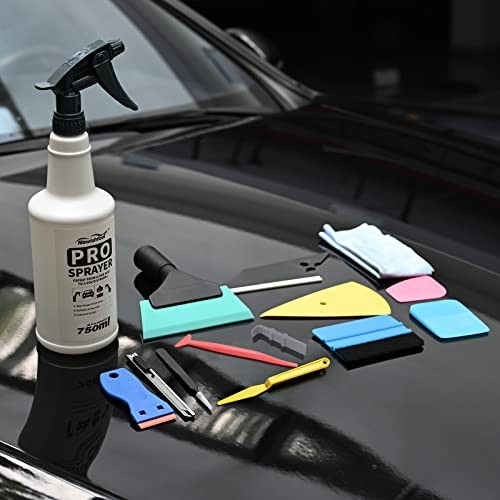 Window Tint Application Kit Car Tint Installation Tools with Spray Bottle PPF