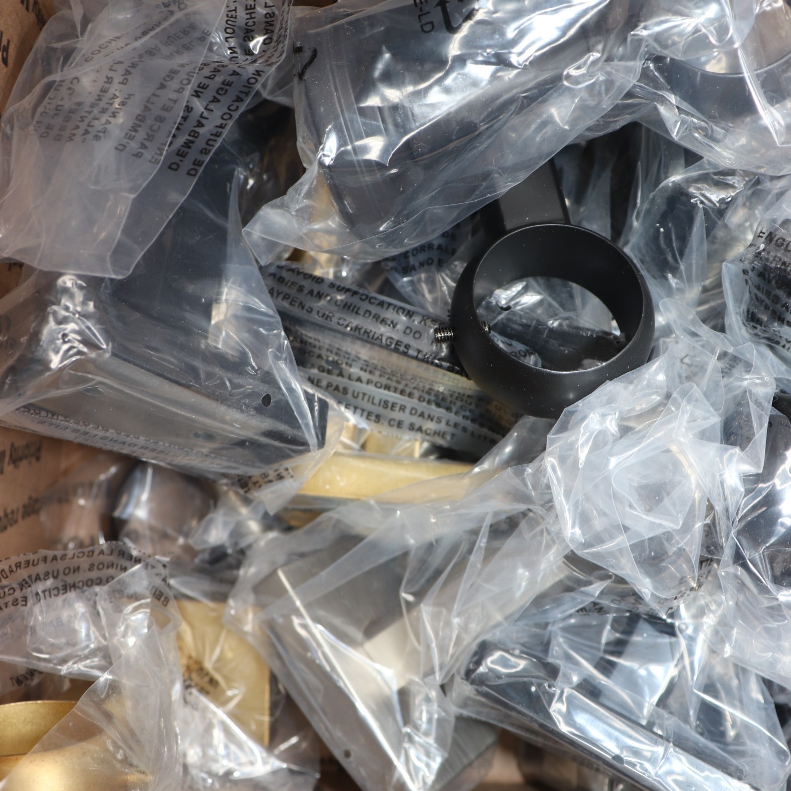 Assorted Curtain Rod Hardware 12 Lbs
