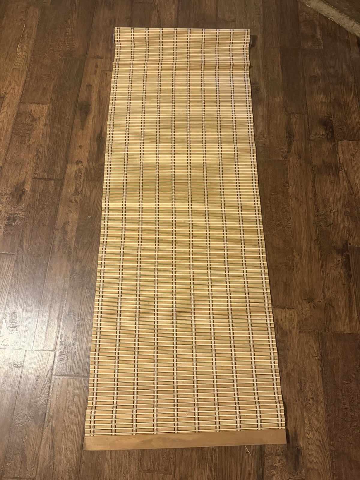 Bamboo Roller Shade Beige 6ft x 2ft Light Filtering Window Frame Mounted