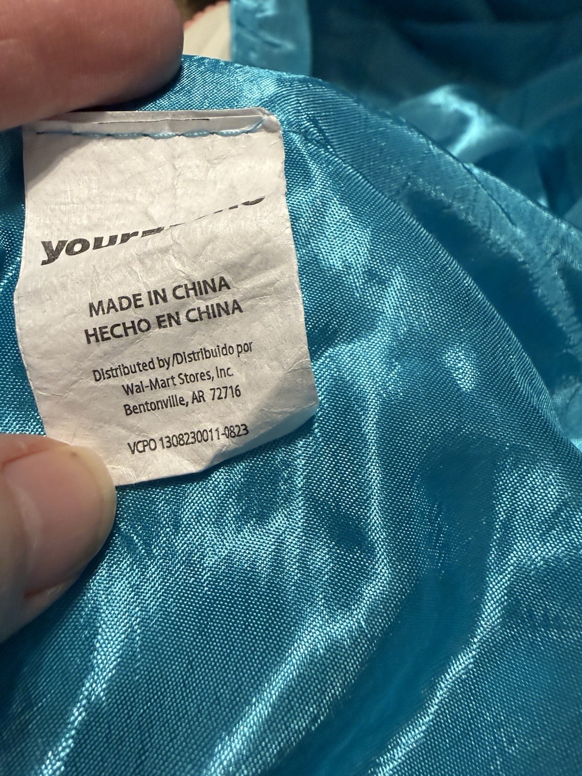 2 Pair Long Aqua Colored Your Zone Curtains with Built In Valance 52×82