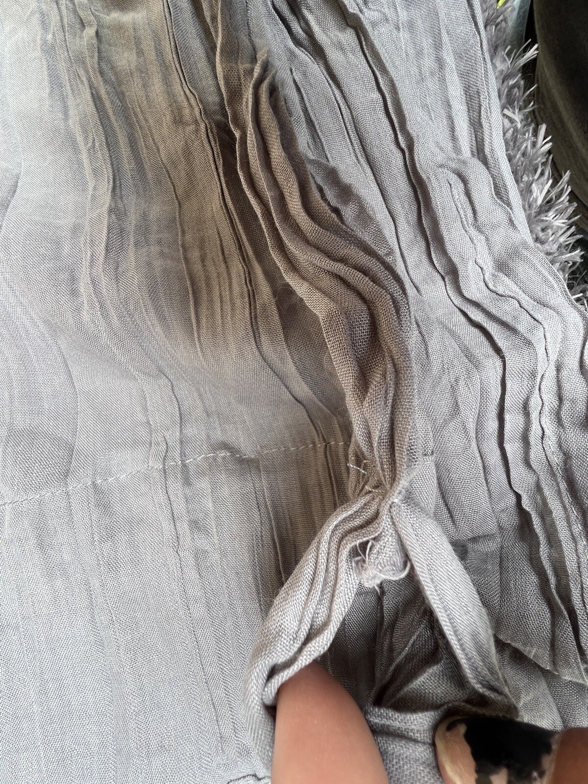 Opal House 1 Sheer Courtain New Gray For Windows Metal Ring