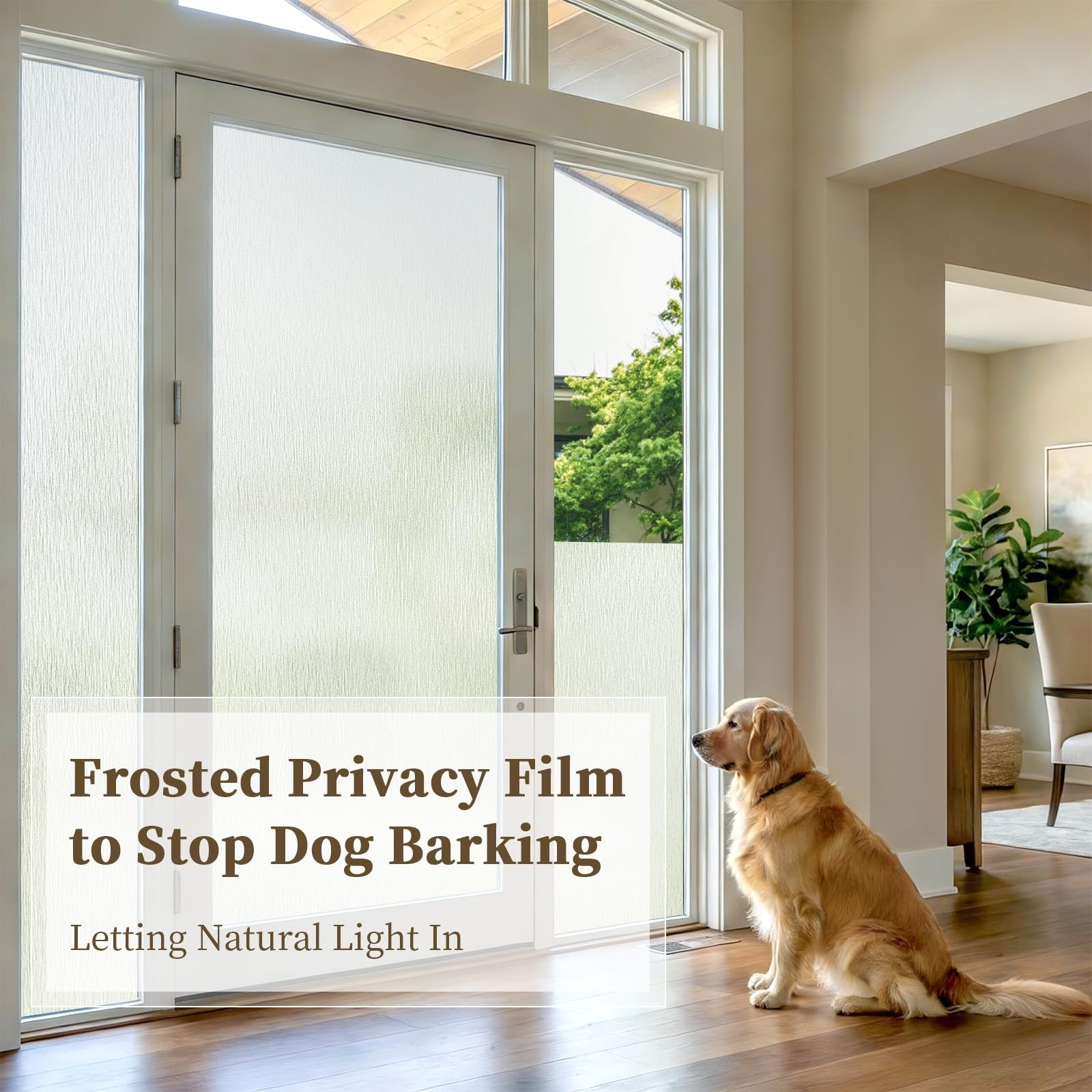Borskyn Frosted Window Privacy Film – Brushed Silver Static Cling Glass Film …
