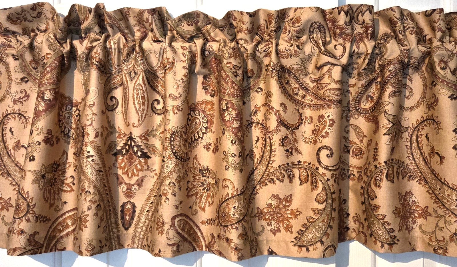 RALPH LAUREN CUSTOM ANDERSON PAISLEY FABRIC VALANCE 74″ x 17″