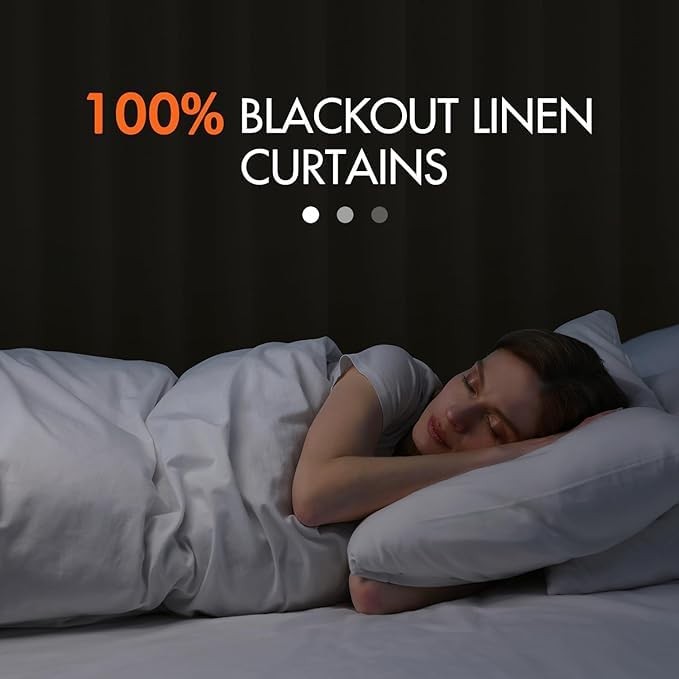 MIULEE 100% Blackout Curtains 90 Inch 50″W x 90″L (Pack of 2), Dutch Cocoa