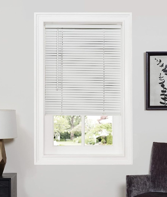 Cordless Deluxe Sundown 1in Horizontal Mini Blinds
