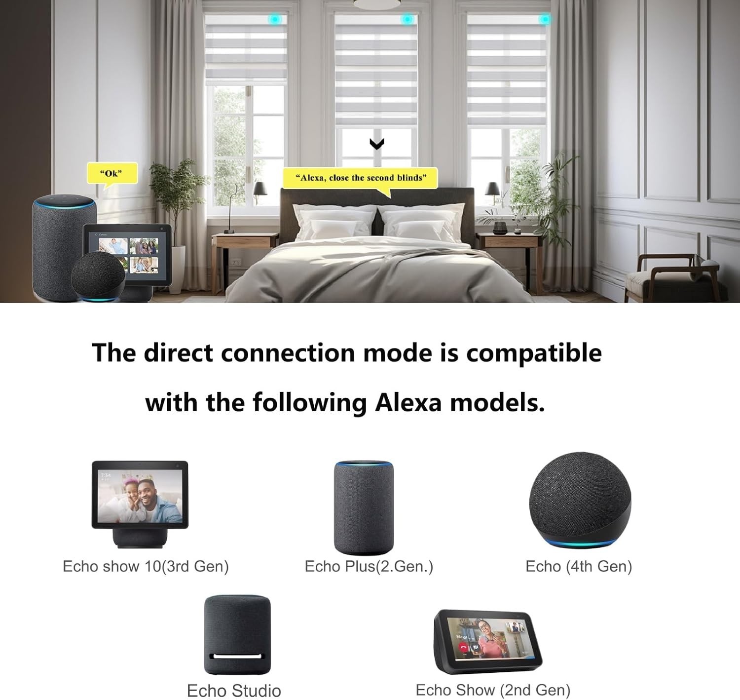 Smart Motorized Zebra Blinds Custom Size Window Shades Remote Control Light….
