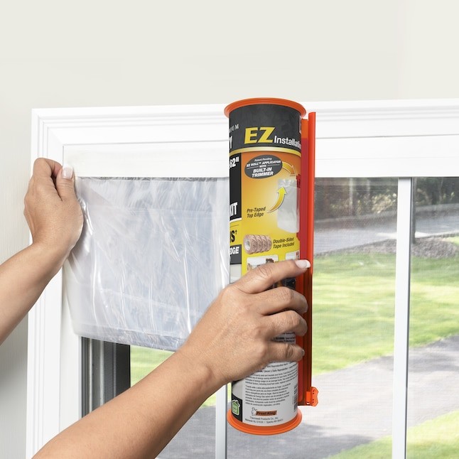 Frost King 1ft x 3ft EZ Roll Clear Window Insulation Kit Weatherstrip (10-Pack)