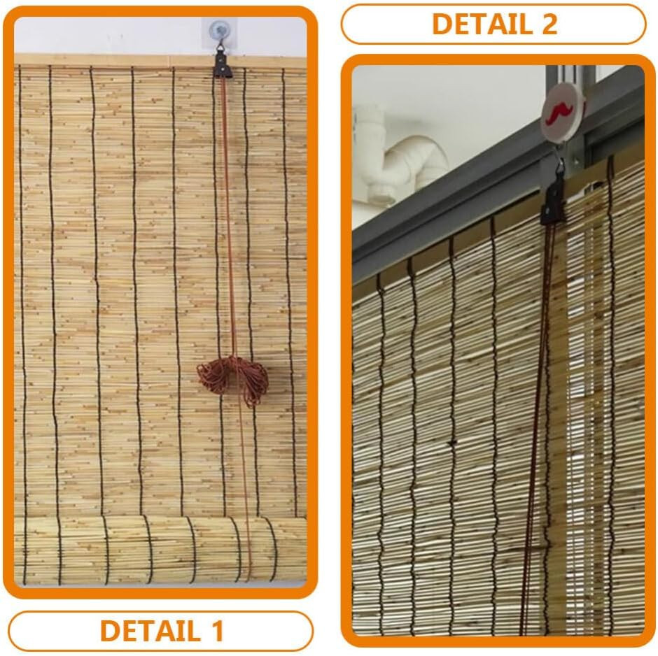 Roller Window Shades Lift Cord Replacement Kit for Blinds & Bamboo Curtains