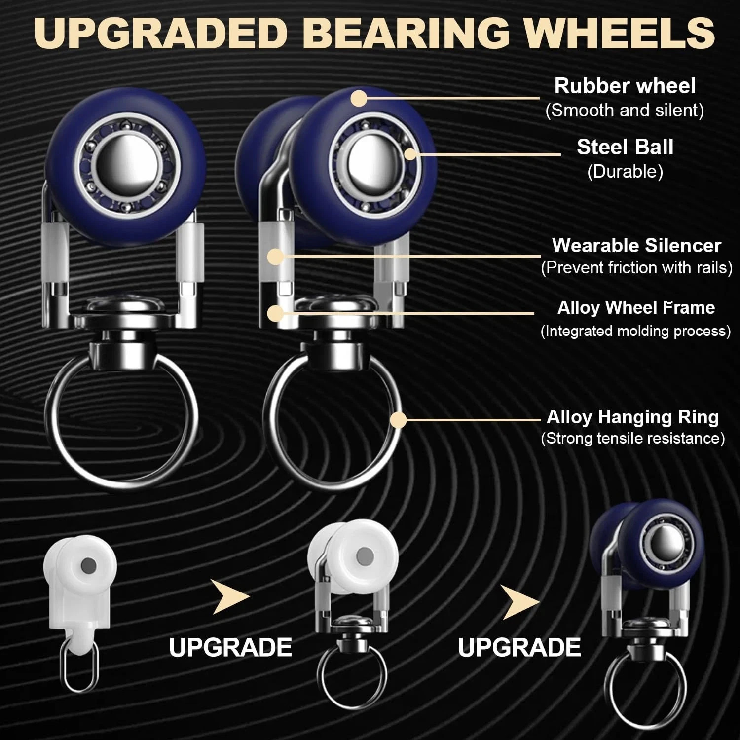 Heavy Duty Double Curtain Track System – 3.7M Silent Aluminum Rails
