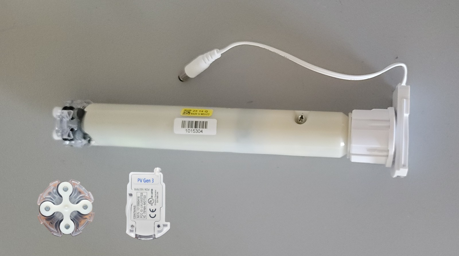 Hunter Douglas Gen3 Small Motor For small Roller Shade Tub – White – New!!!