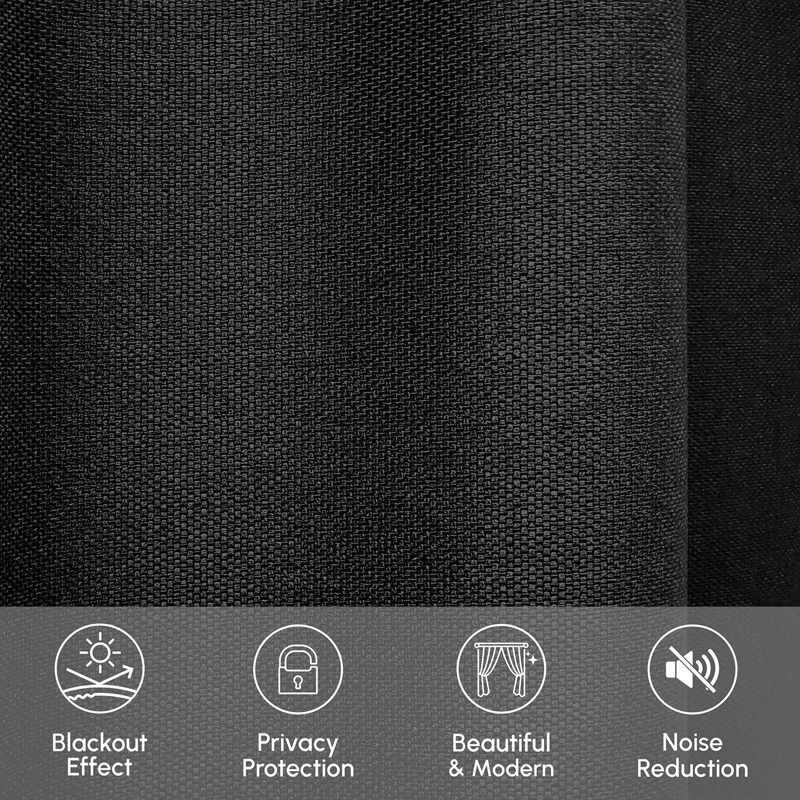 Elegant Comfort Blackout Grommet Top – 2 Panels Set – Thermal