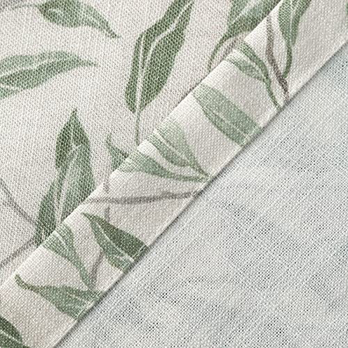 Tie Up Window Shade Rod Pocket Panel, Lovely 42″W x 63″L (Pack of 1) Green