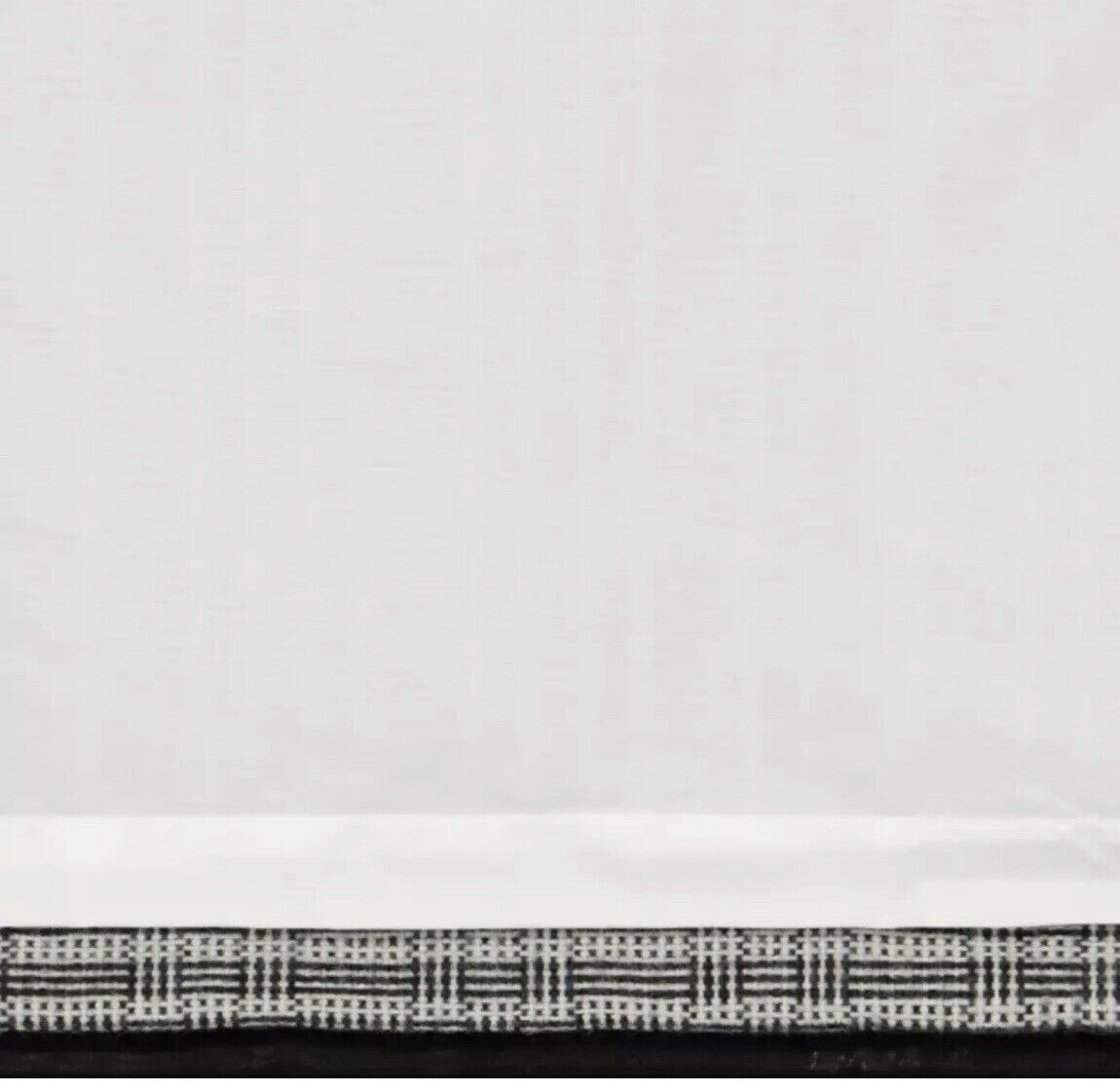 NWT Bee and Willow Textured Herringbone Rod Pocket Lined Curtain Valance 50″X18″