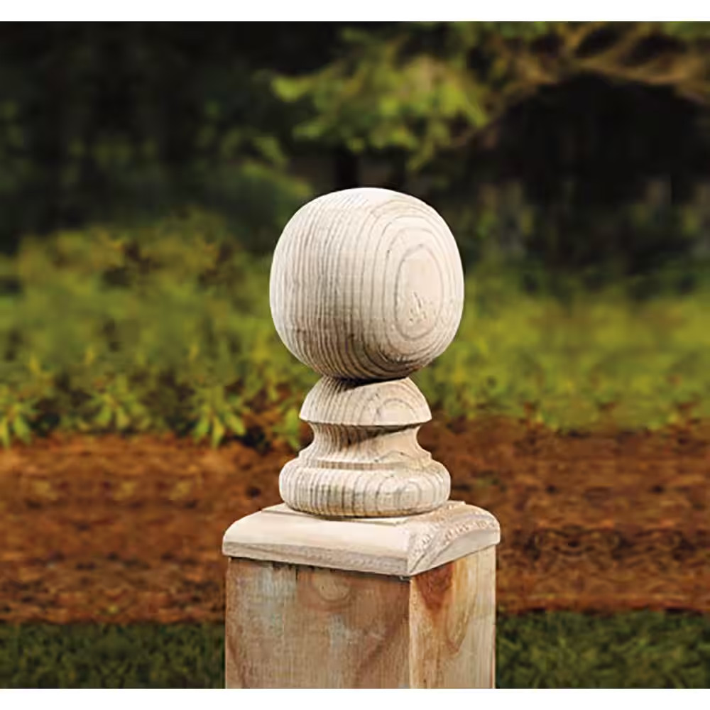 4 In. X 4 In. Flat Finial Base (6-Pack)