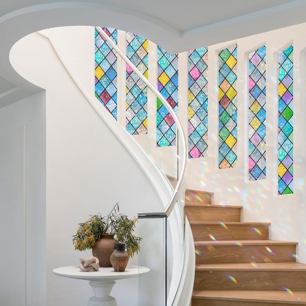 rabbitgoo Privacy Window Film Static Cling Glass Sticker 2 Roll of 35.4 x 78.7″