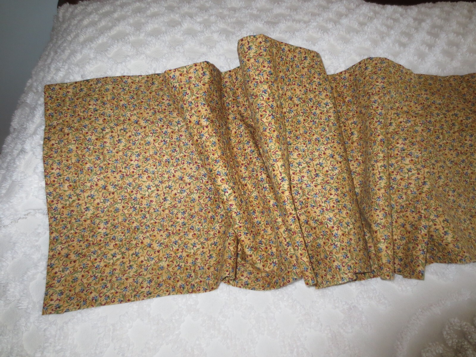 Handmade LINED Coordinating JIM SHORE COTTON VALANCE w/2″ Pocket – 12″ x 88″