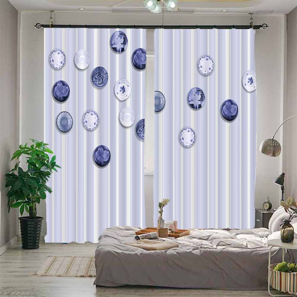 Many Are Like Buttons 3D Blockout Photo Print Curtain Fabric Curtains Window