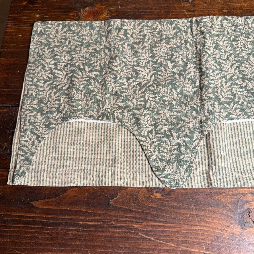 Waverly Classics Broadway Valance Fernwood VTG Scalloped Dbl Layer Country Core