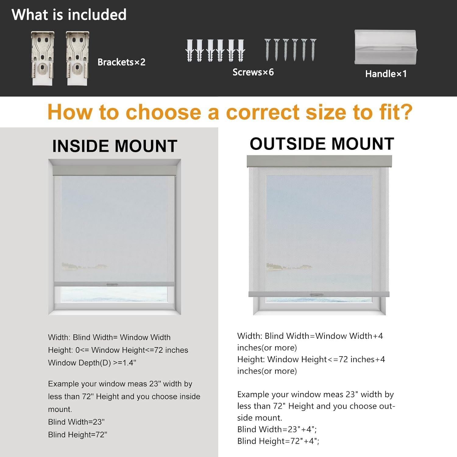 Gray 5% Solar Roller Shade UV Blocking Cordless Window Blind Light Filtering