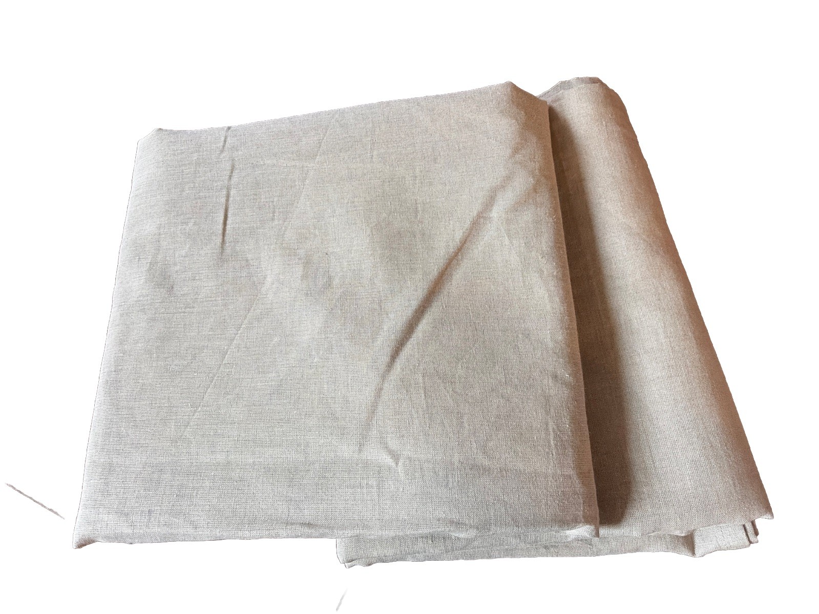 Rare Pure Luxury Belgian Linen Natural Window Curtains Panel Drapes 50×108 Set 2